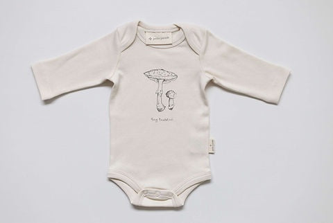 Petite Parade Organic Knit Bodysuit Toadstool