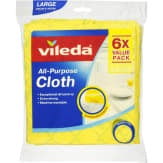 Vileda all-purpose cloth 6pk