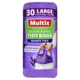 Multix Kitchen Tidy Large Bags Lavender 30pk