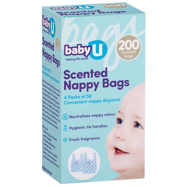 Baby U Scented Nappy Bags 200pk