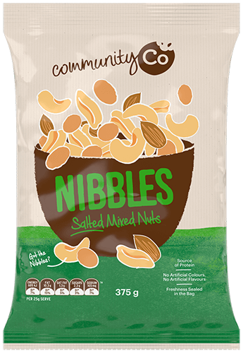 Community Co Nibbles Salted Mixed Nuts 375g