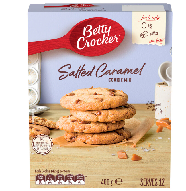 Betty Crocker Salted Caramel Cookie Mix 400g