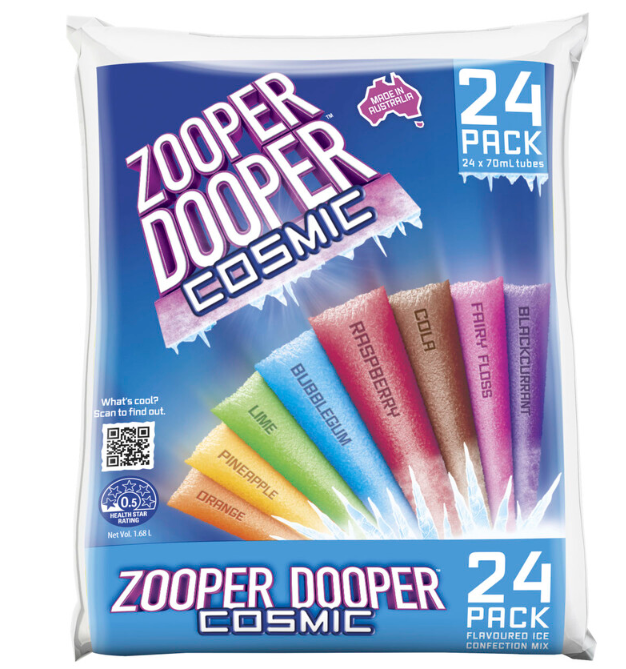 Zooper Dooper 8 Cosmic Flavours 70ml 24pk