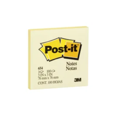 Post-it Notes 73x73 Yellow 100pk