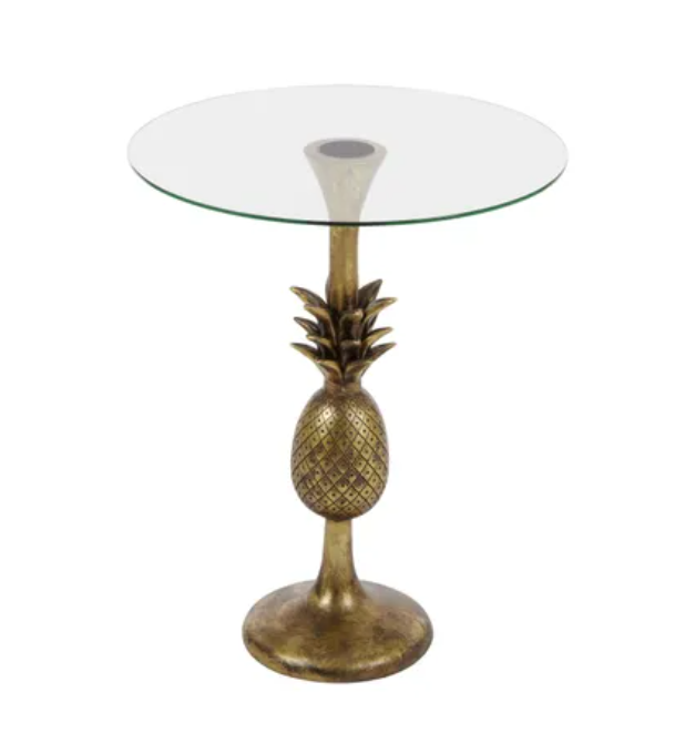 CTC - Pineapple Side Table 40 x 50cm Gold