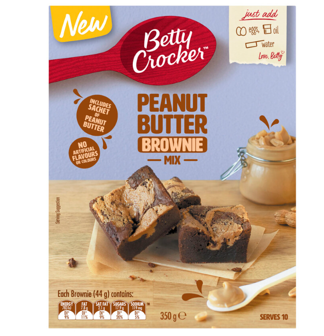 Betty Crocker Peanut Butter Brownie Mix 400g