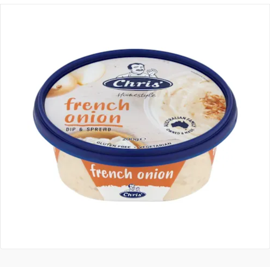 Chris's Traditional French Onion Dip 200g