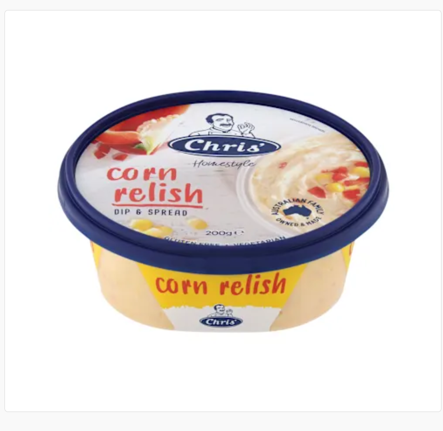 Chris's Traditional Corn Relish Dip 200g