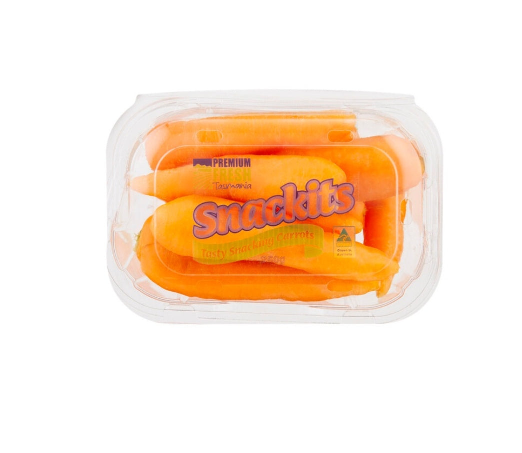 Carrots Baby or Snackables Snacking Carrots 200gm to 350gm