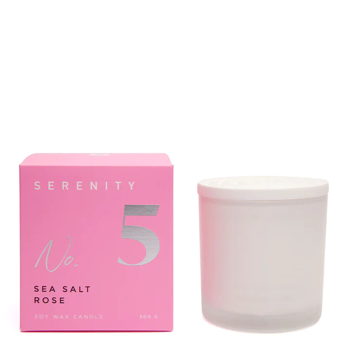 Numbered Core Candle No.5 | Sea Salt & Rose