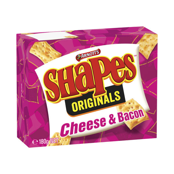 Arnott's Shapes Cheese & Bacon 180g