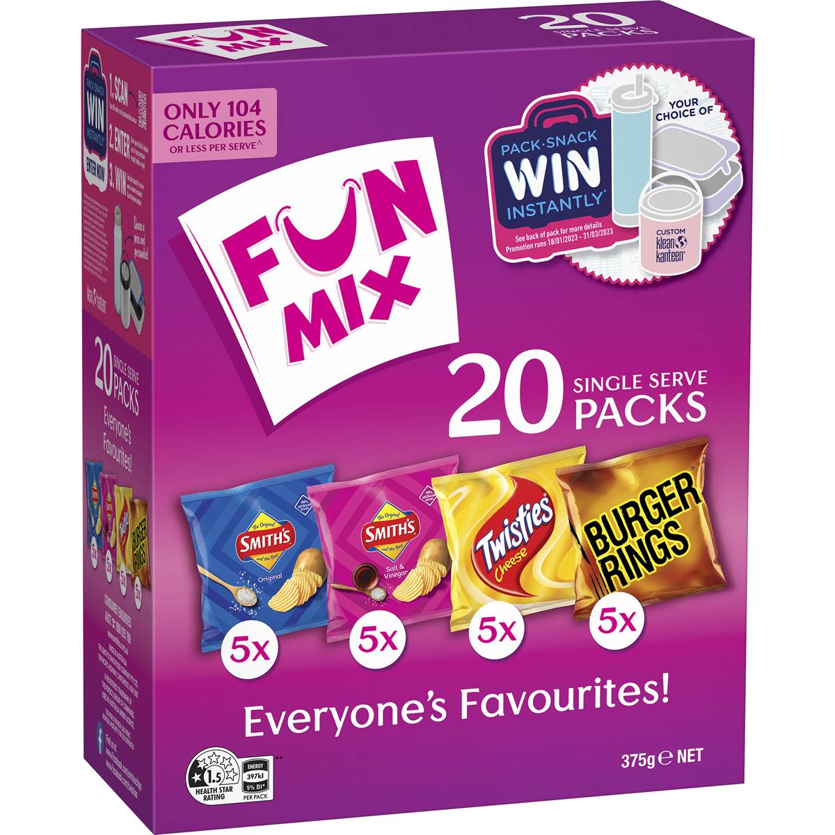 Smith's Fun Mix Chips 20pk