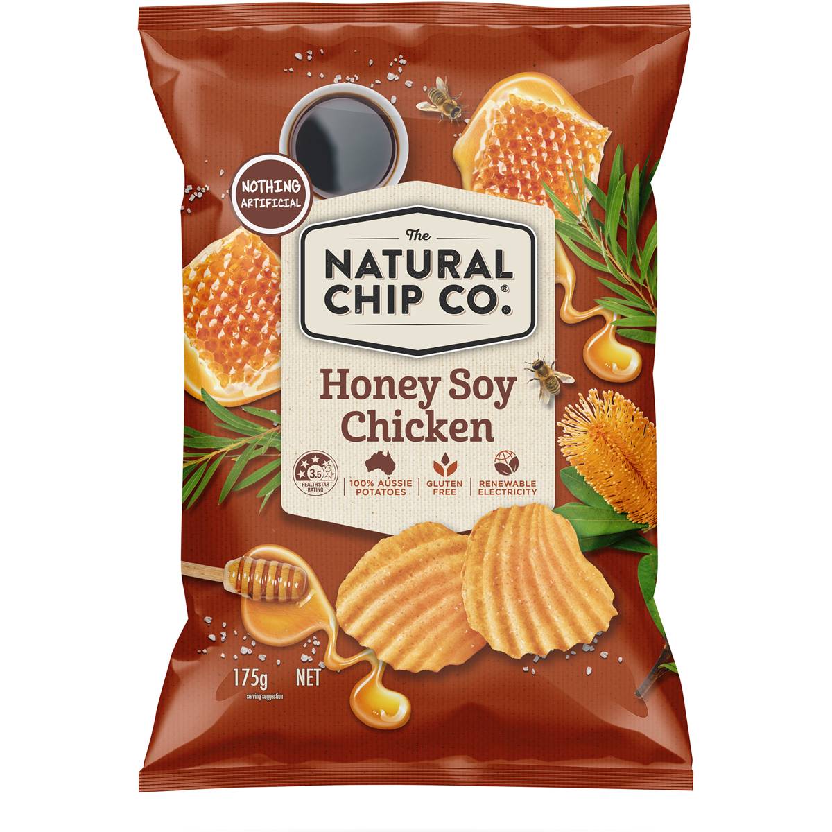 The Natural Chip Co. Chips Honey Soy Chicken 175g