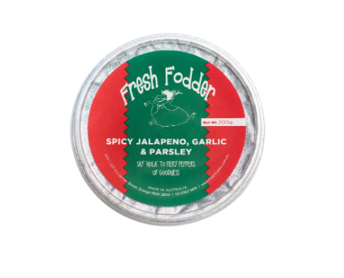 Fresh Fodder Spicy Jalapeno Garlic & Parsley Dip 200g