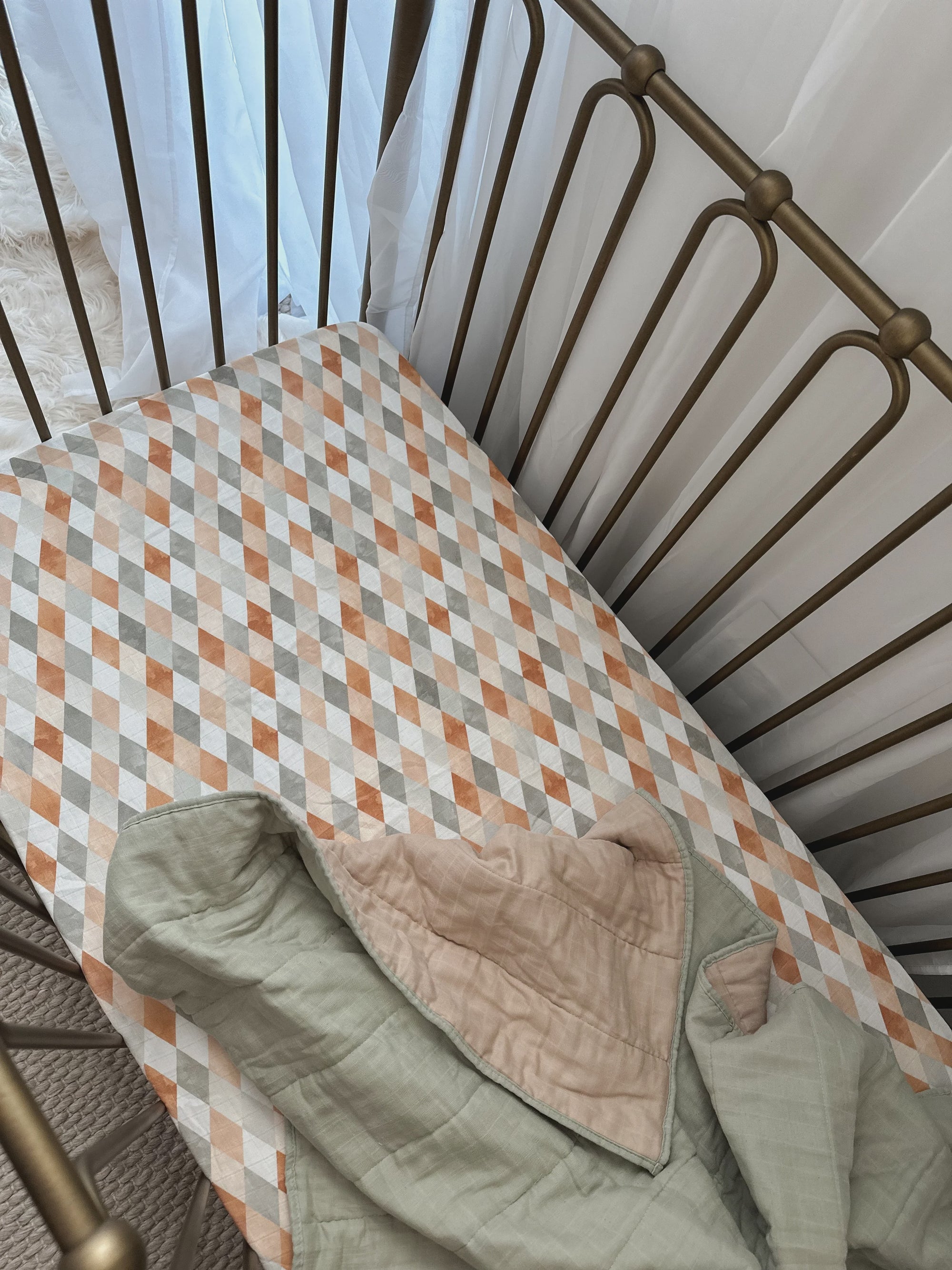 Pop Ya Tot Fitted Cot Sheet Harlequin