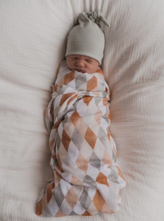 Pop Ya Tot Muslin Swaddle Harlequin