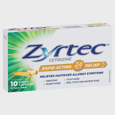 Zyrtec Liquid Capsules 10pk