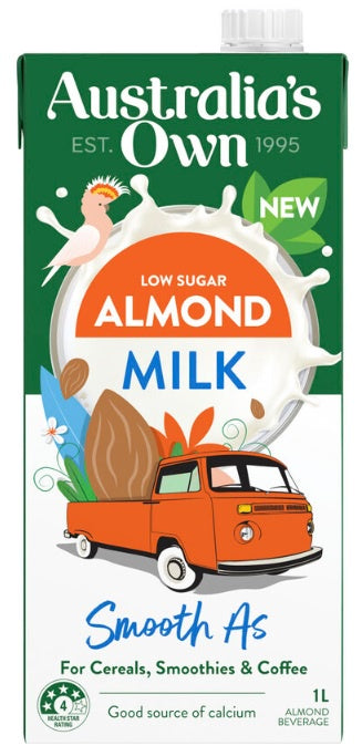 Australias Own Smooth As Low Sugar Almond Milk 1L