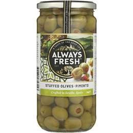 Always Fresh Olives Spanish Stuffed 700g