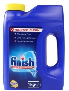 Finish Dishwasher Concentrate Powder Classic Lemon Sparkle 1kg