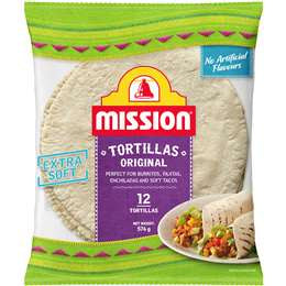 Mission Original Tortillas 576g 12pk