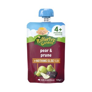 Rafferty's Garden Smooth Pear & Prune 4 Month 120g