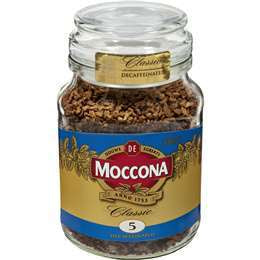 Moccona Classic Medium Decaffeinated Instant Coffee 100g