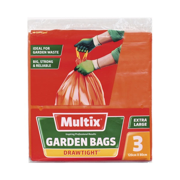 Multix Garden Bags Drawtight 3pk