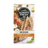 Always Fresh Grissini Breadsticks Sesame & Sea Salt 425g