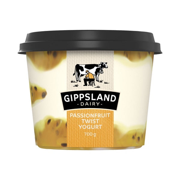 Gippsland Passionfruit Twist Yogurt 700g