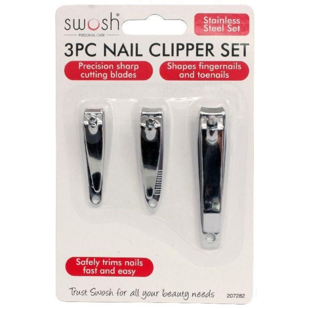 Swosh 3Pce Nail Clipper Set