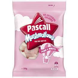 Pascall Pink & White Marshmallows 280g