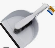 Black & Gold Dustpan Set