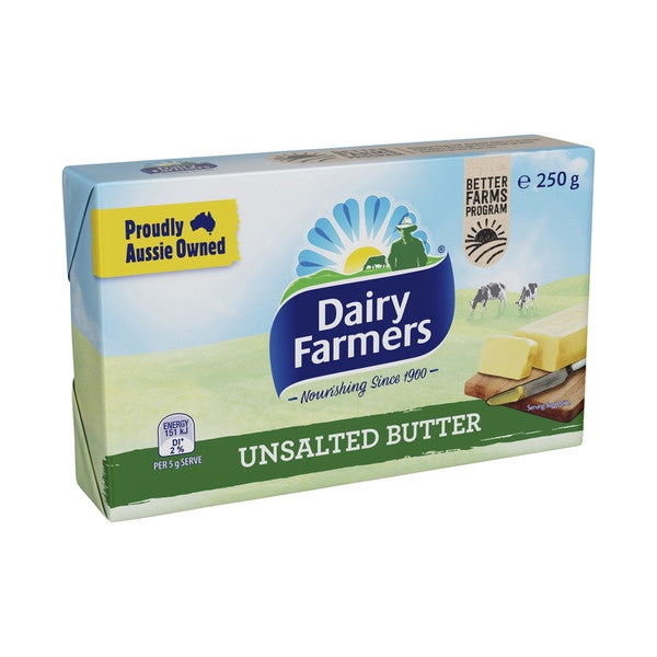 Dairy Farmers Butter Unsalted 250g