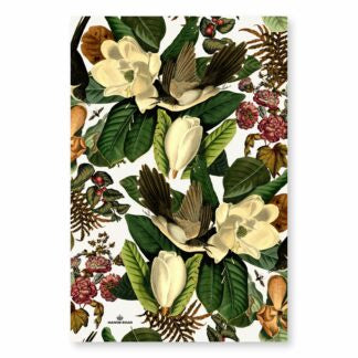 Manor Road Microfiber Tea Towel - Magnolia Blooms