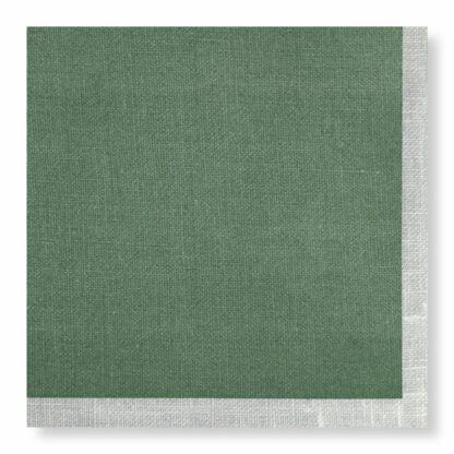 Manor Road Dinner Napkins Linen Green 20pk