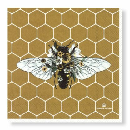 Manor Road Luncheon Napkins Honeycomb 20pk