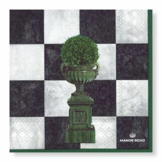 Manor Road Luncheon Napkins Courtyard Green 20pk