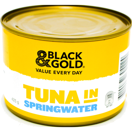 Black & Gold Tuna in Springwater 425g