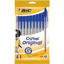 Bic Original Blue Cristal Pen 10pk