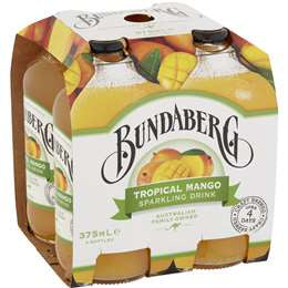 Bundaberg Tropical Mango Sparkling 375ml