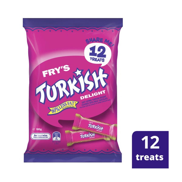 Cadbury Turkish Delight Sharepack 12pk 180g