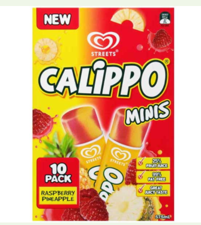 Streets Calippo Minis Raspberry/Pine 10pk