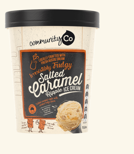 Community Co Salted Caramel Ice Cream 1L