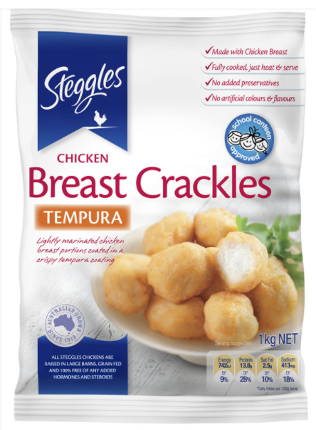 Steggles Chicken Crackles 1kg