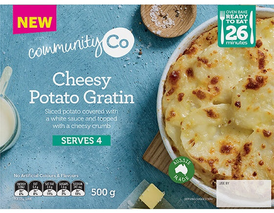 Community Co Potato Gratin Frozen 480g