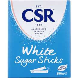 CSR White Sugar Sticks 150g 50pk