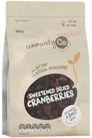 Community Co Sweetened Dried Cranberries 200g