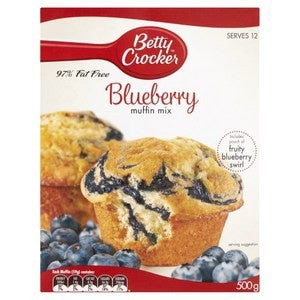 Betty Crocker Blueberry Muffin Mix Low Fat 500g