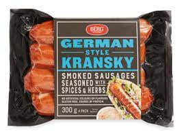 Berg German Stye Kransky 300gm